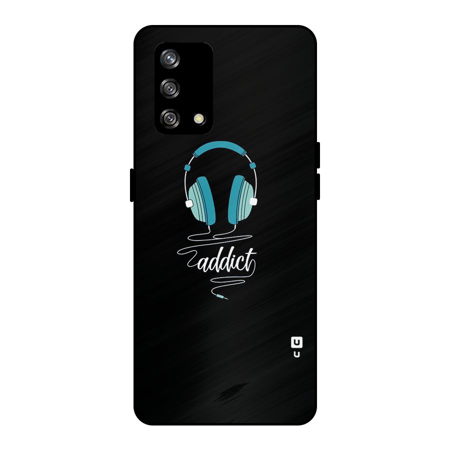 Music Addict Metal Back Case for Oppo F19
