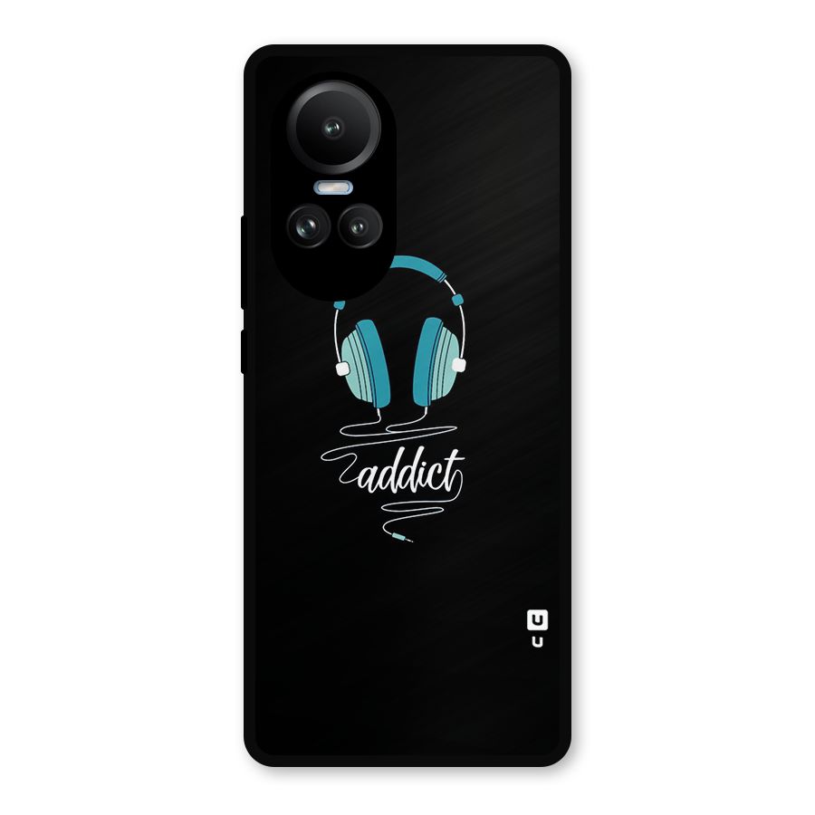 Music Addict Metal Back Case for Oppo Reno10 Pro