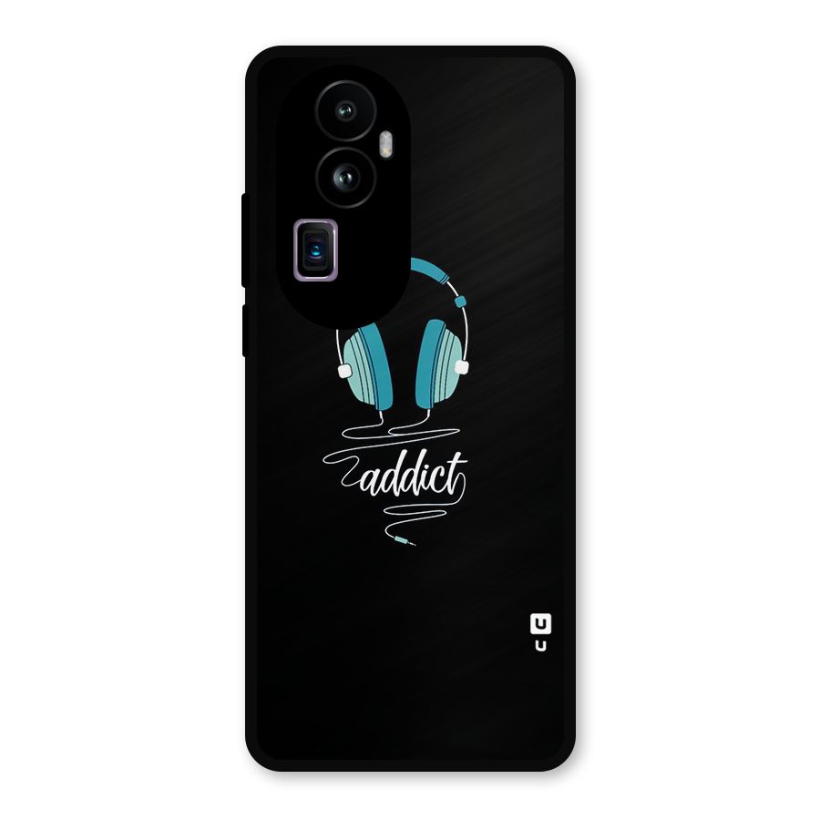 Music Addict Metal Back Case for Oppo Reno10 Pro Plus