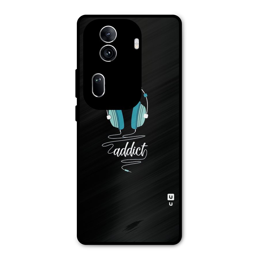 Music Addict Metal Back Case for Oppo Reno11 Pro 5G