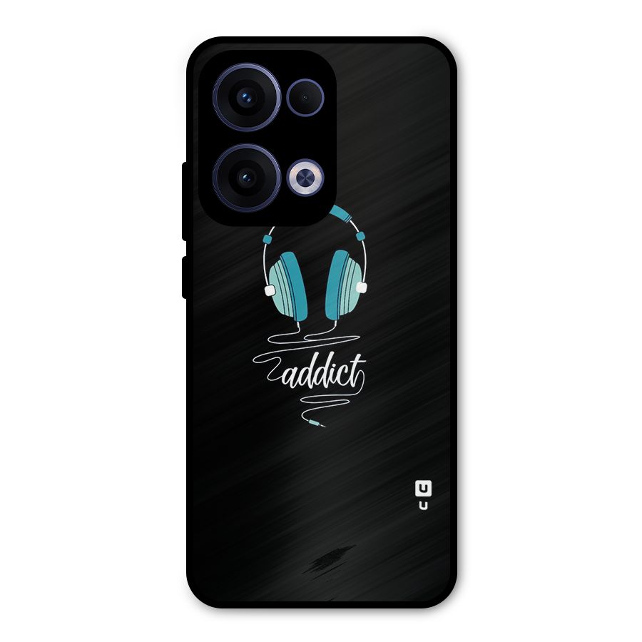 Music Addict Metal Back Case for Oppo Reno13