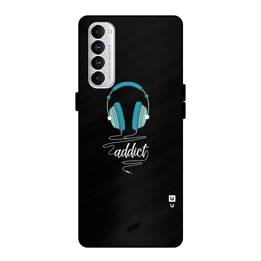Music Addict Metal Back Case for Oppo Reno4 Pro