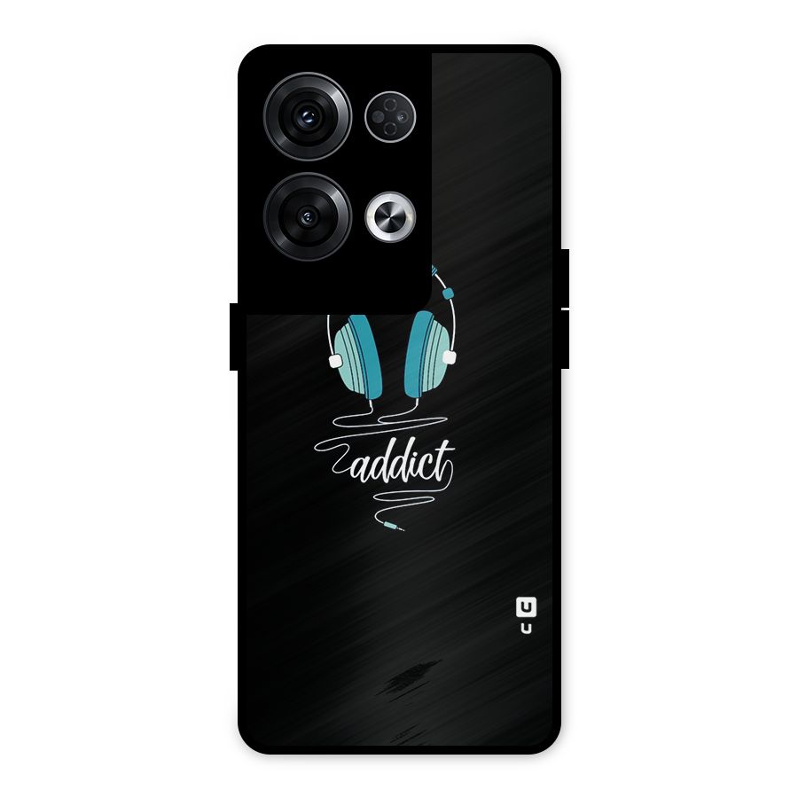 Music Addict Metal Back Case for Oppo Reno8 Pro 5G