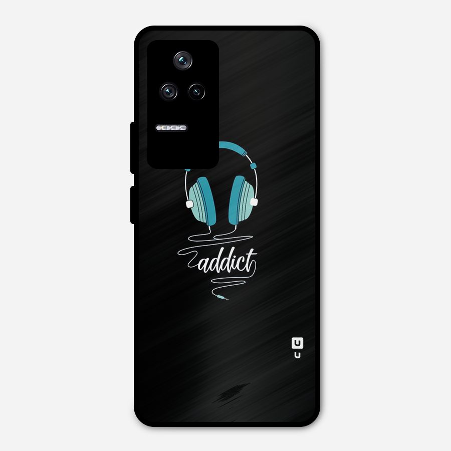 Music Addict Metal Back Case for Poco F4 5G