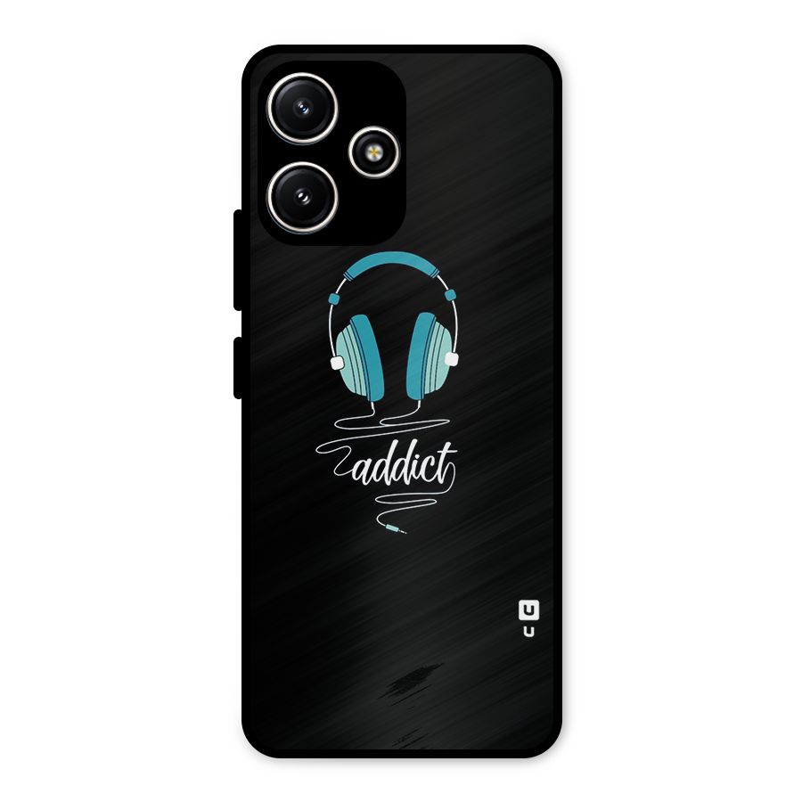 Music Addict Metal Back Case for Poco M6 Pro