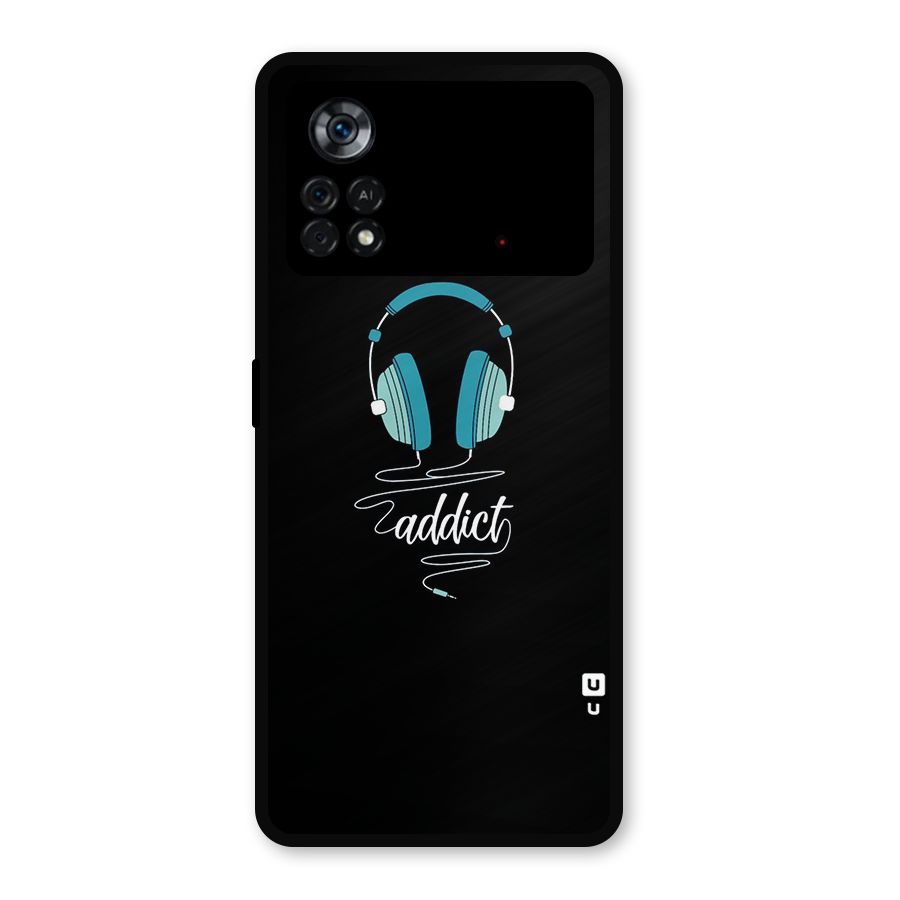 Music Addict Metal Back Case for Poco X4 Pro 5G
