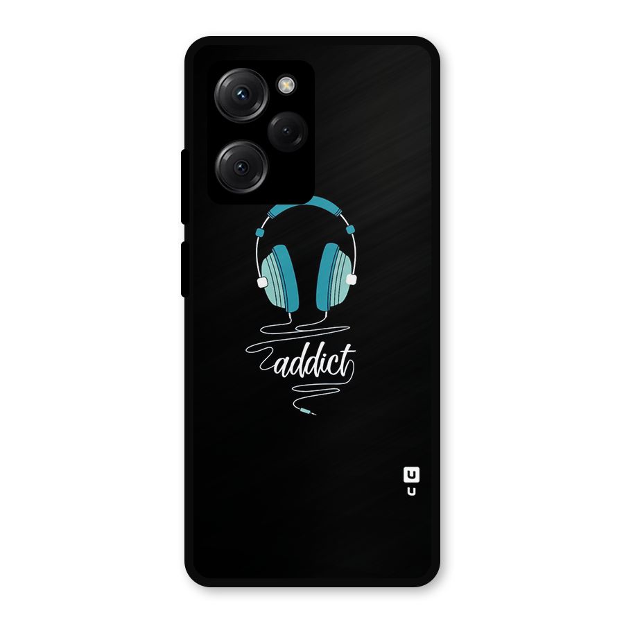 Music Addict Metal Back Case for Poco X5 Pro
