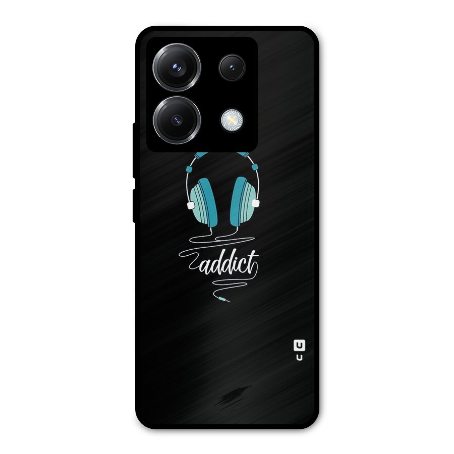 Music Addict Metal Back Case for Poco X6