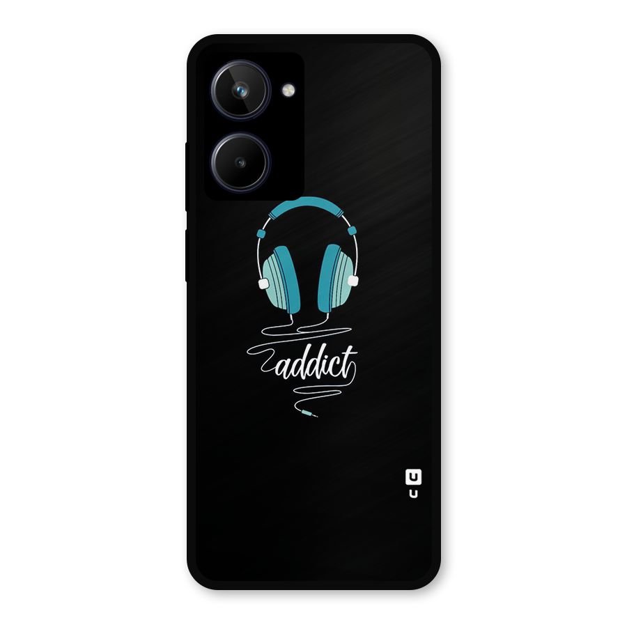Music Addict Metal Back Case for Realme 10