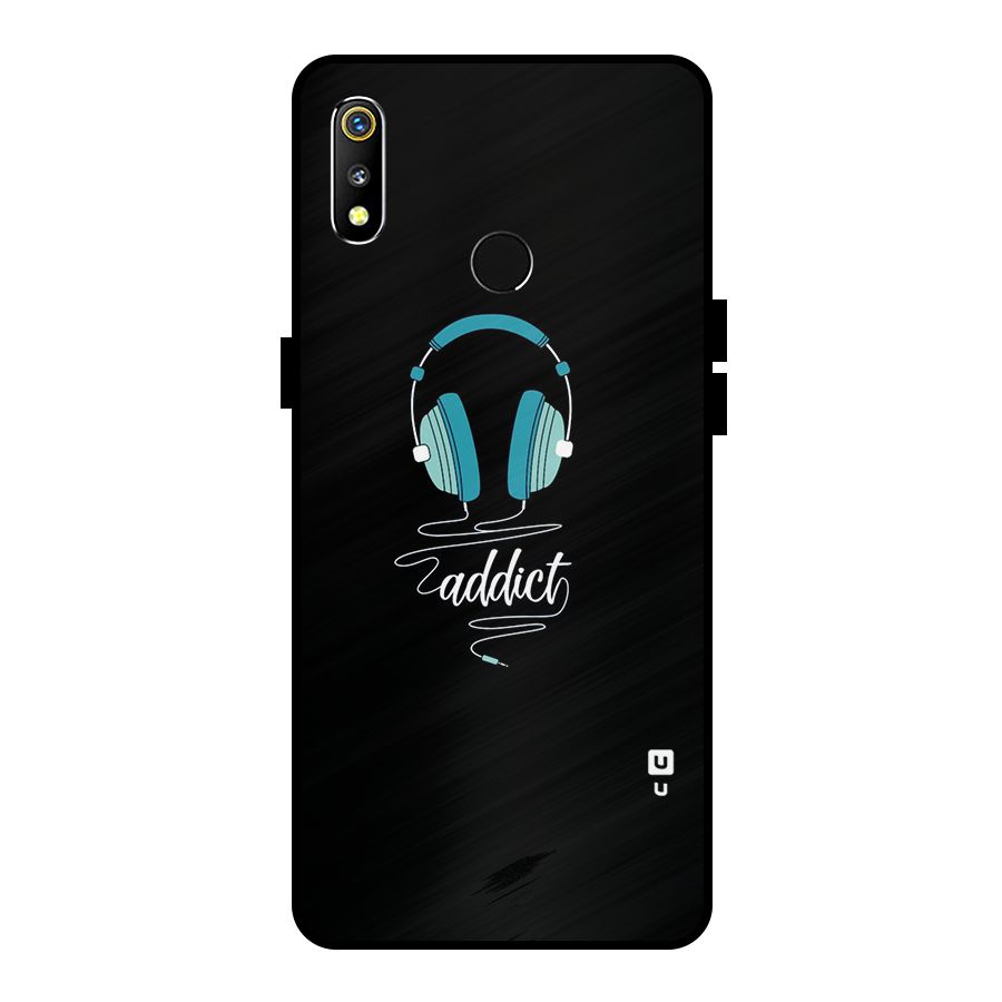 Music Addict Metal Back Case for Realme 3
