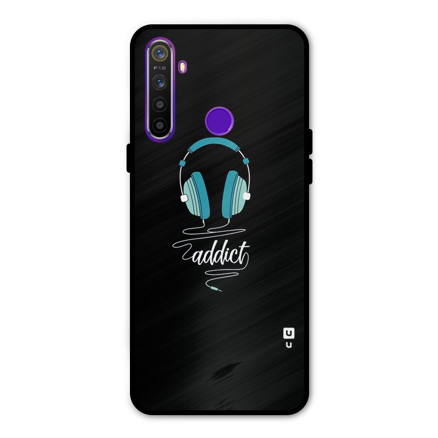 Music Addict Metal Back Case for Realme 5