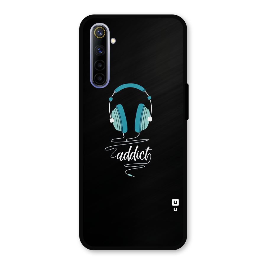 Music Addict Metal Back Case for Realme 6