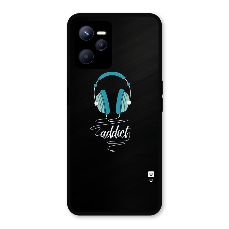 Music Addict Metal Back Case for Realme C35