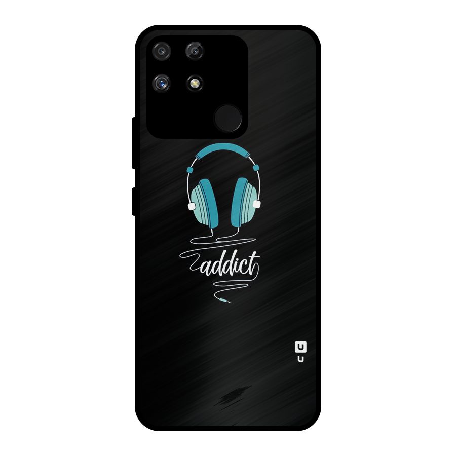 Music Addict Metal Back Case for Realme Narzo 50A