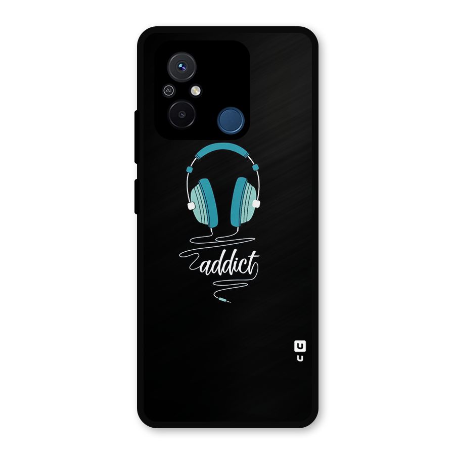 Music Addict Metal Back Case for Redmi 12C