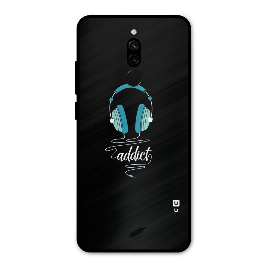 Music Addict Metal Back Case for Redmi 8