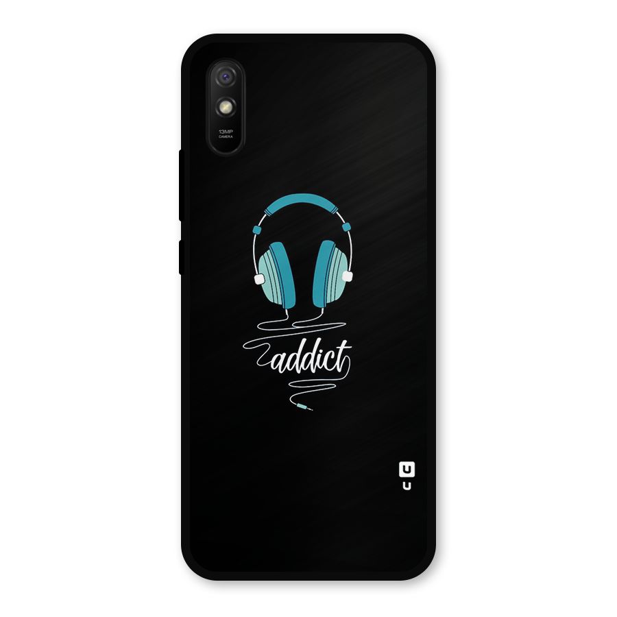 Music Addict Metal Back Case for Redmi 9i