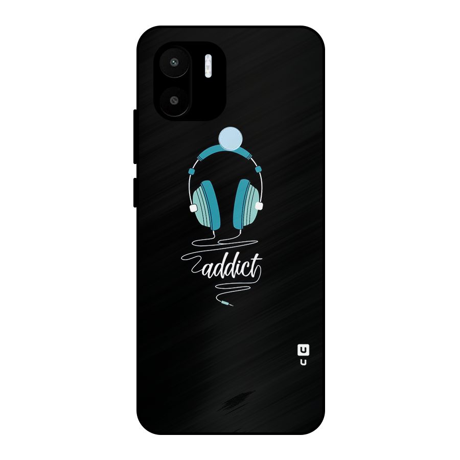 Music Addict Metal Back Case for Redmi A2+