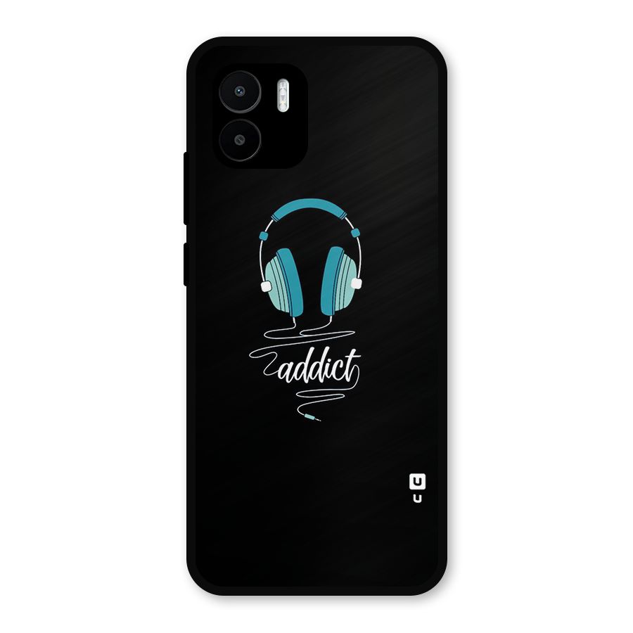 Music Addict Metal Back Case for Redmi A2