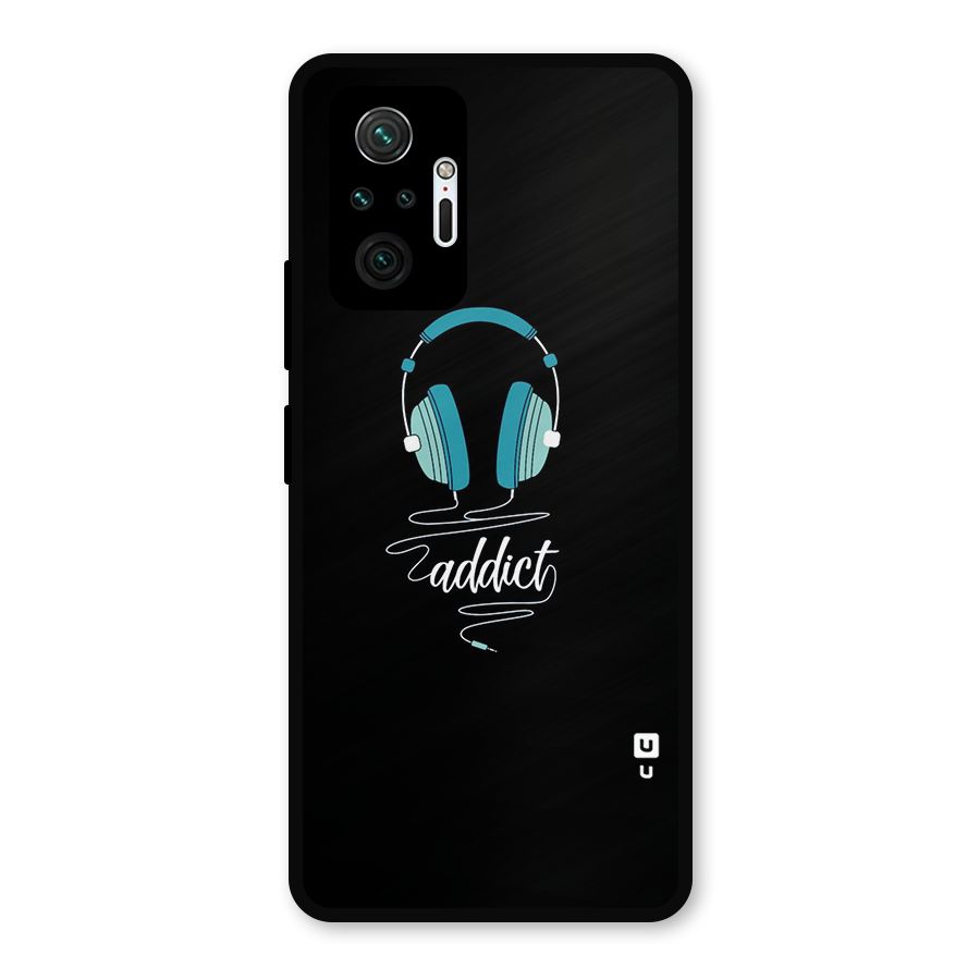 Music Addict Metal Back Case for Redmi Note 10 Pro