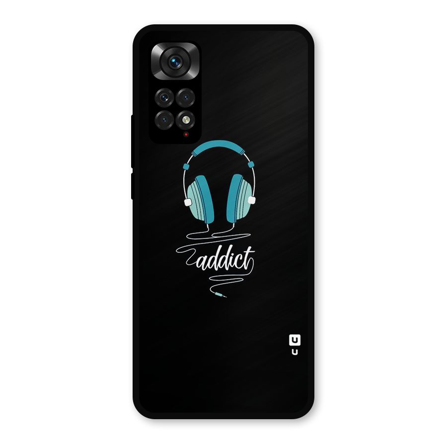 Music Addict Metal Back Case for Redmi Note 11