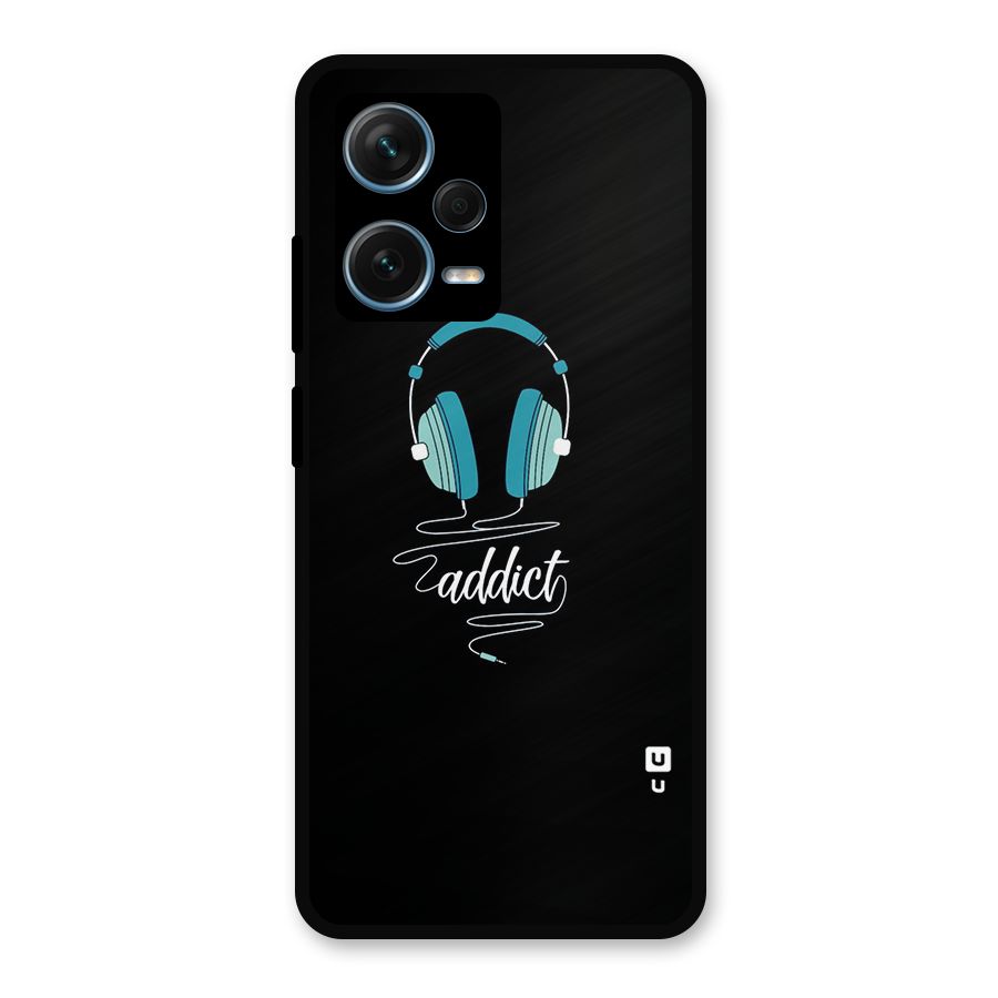 Music Addict Metal Back Case for Redmi Note 12 Pro Plus 5G