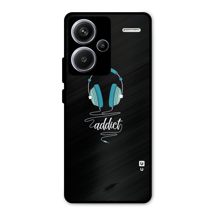 Music Addict Metal Back Case for Redmi Note 13 Pro Plus