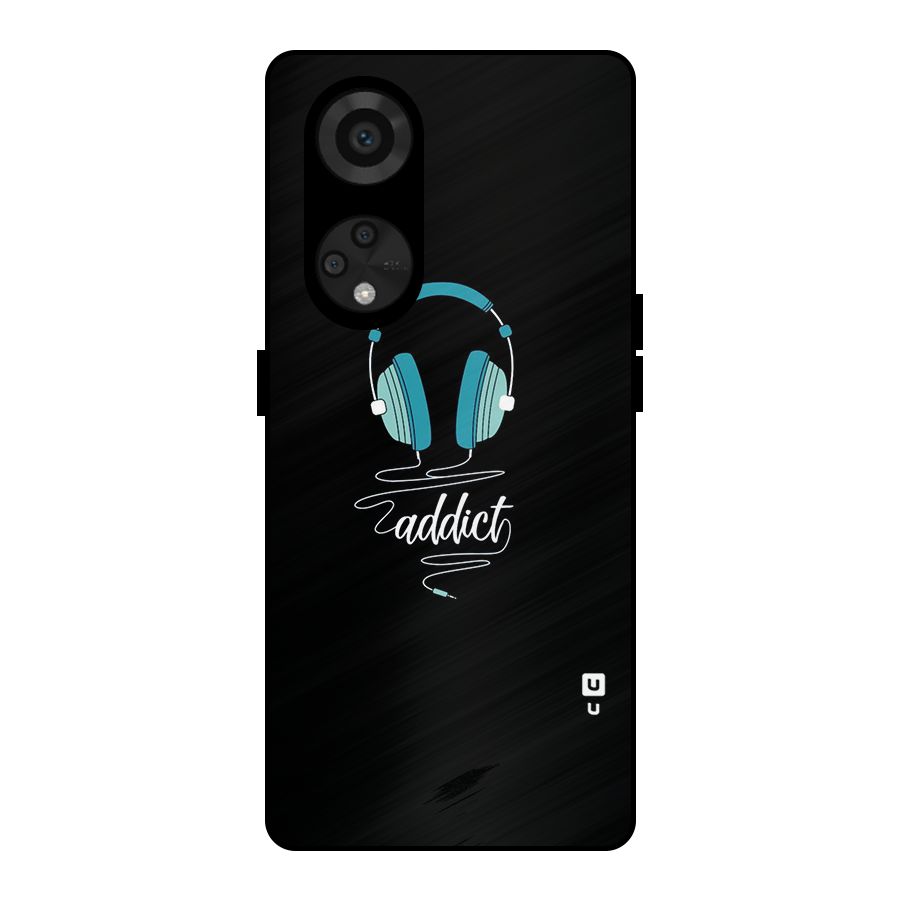 Music Addict Metal Back Case for Reno8 T 5G