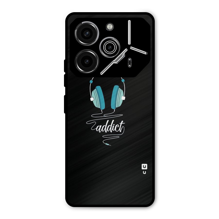 Music Addict Metal Back Case for Tecno Pova 6 Pro