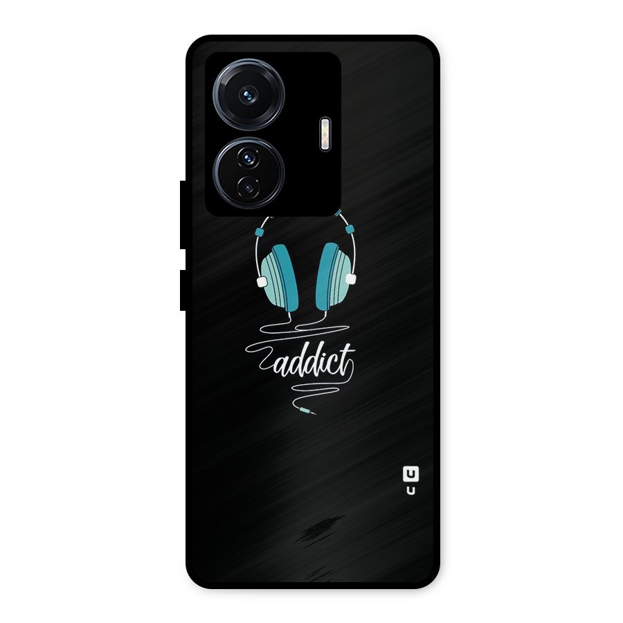 Music Addict Metal Back Case for Vivo T1 Pro