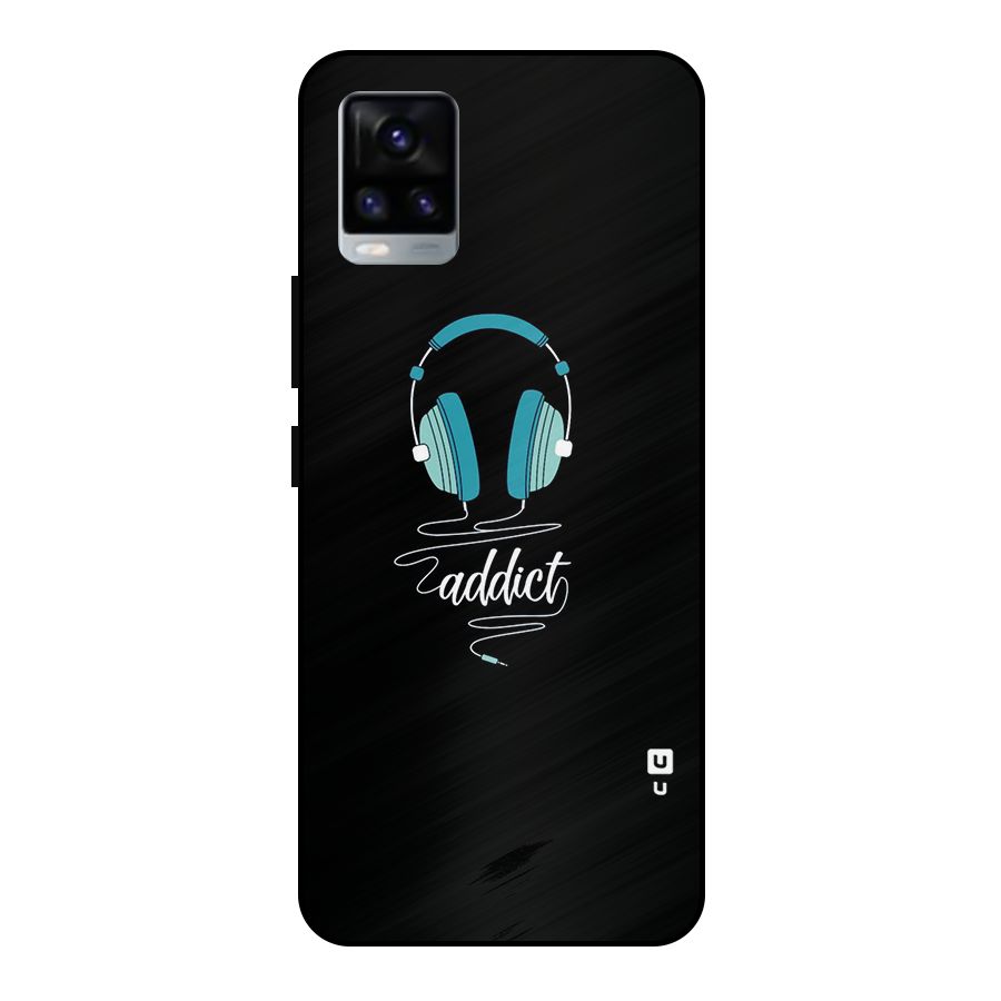 Music Addict Metal Back Case for Vivo V20 2021