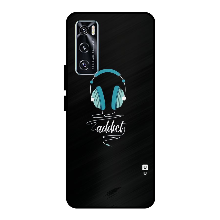 Music Addict Metal Back Case for Vivo V20 SE
