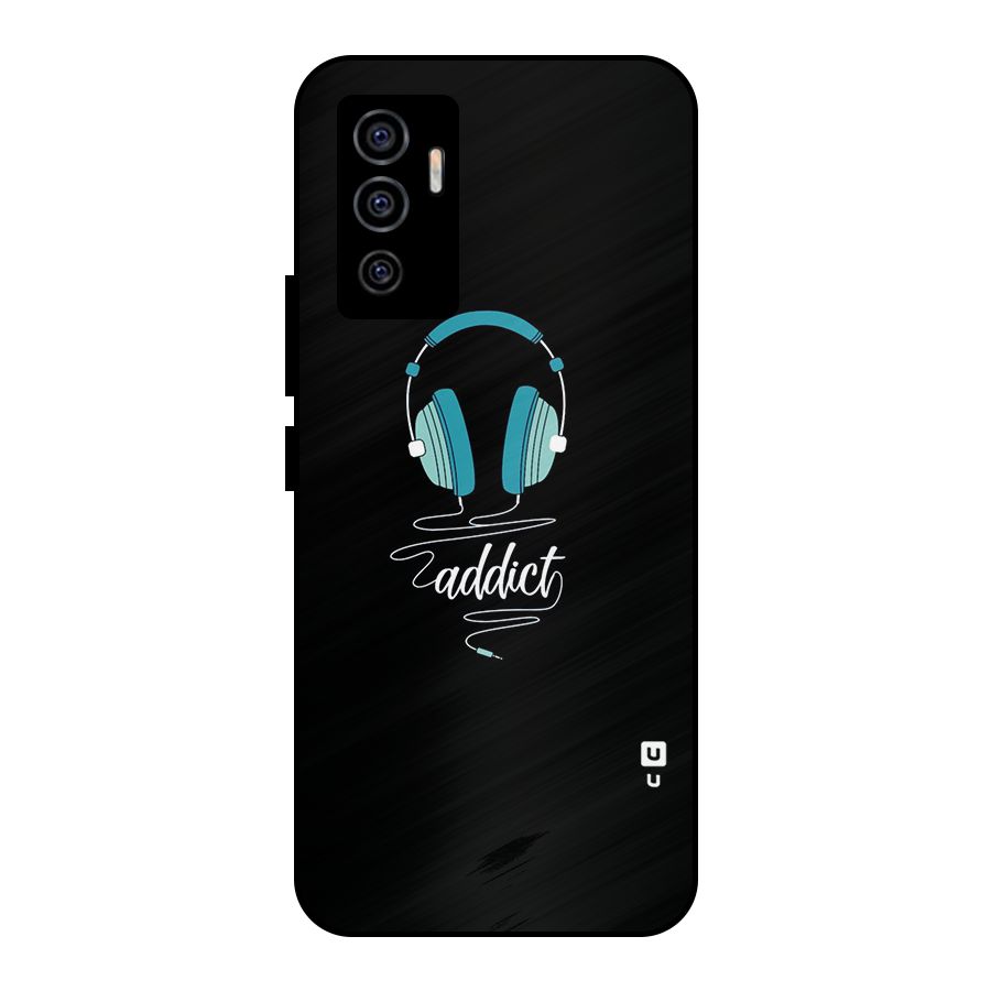 Music Addict Metal Back Case for Vivo V23e