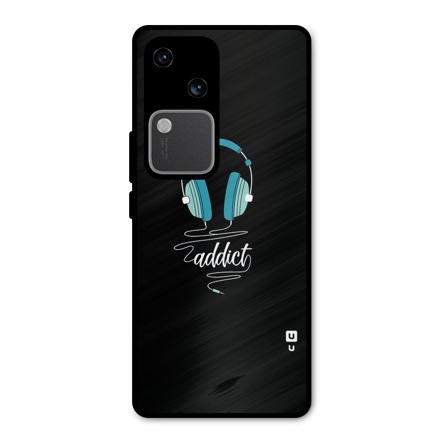 Music Addict Metal Back Case for Vivo V30