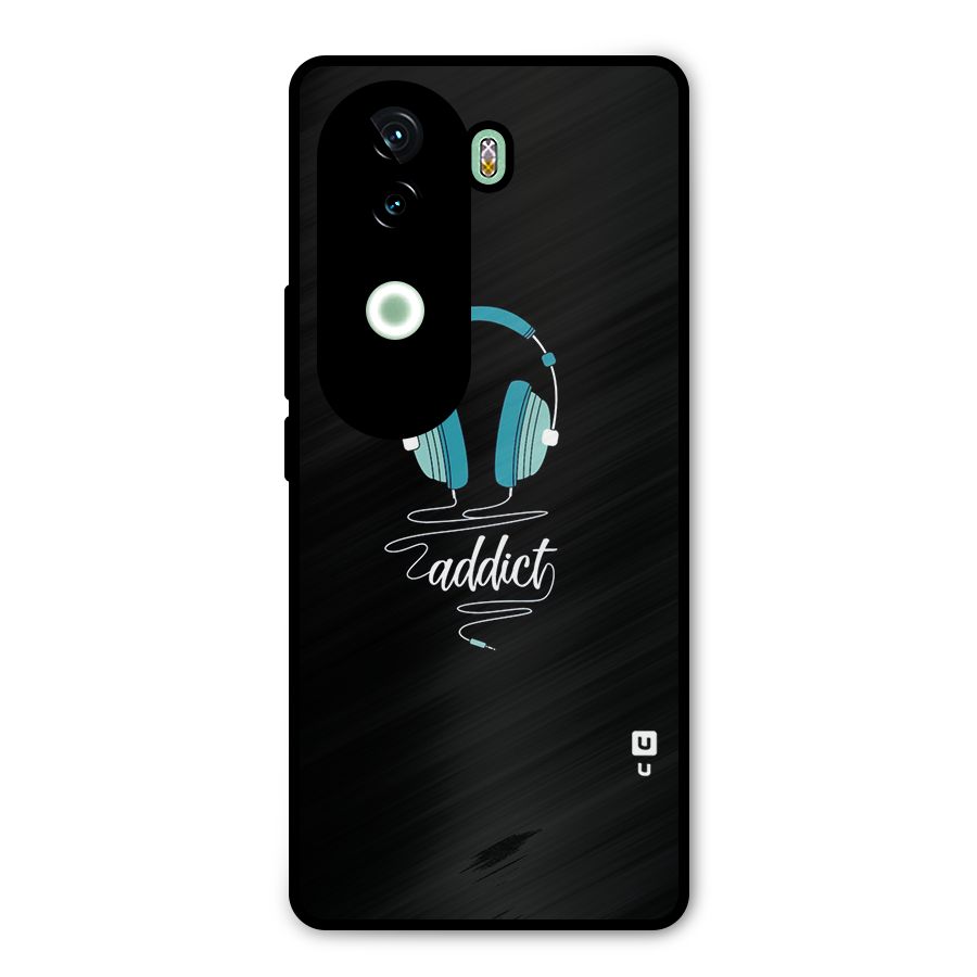 Music Addict Metal Back Case for Vivo V40e
