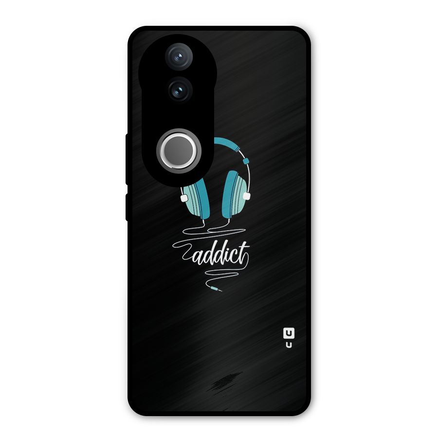 Music Addict Metal Back Case for Vivo V50e