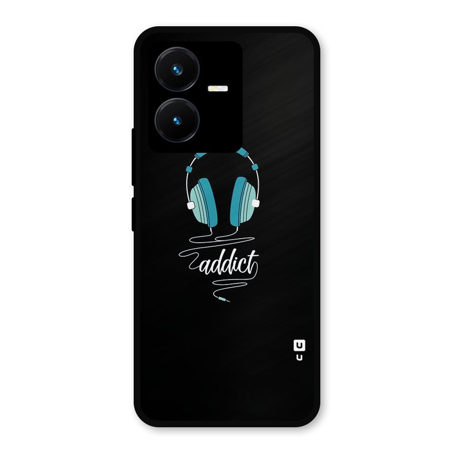 Music Addict Metal Back Case for Vivo Y22