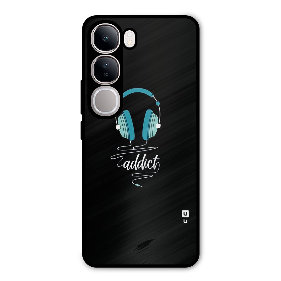 Music Addict Metal Back Case for Vivo Y300