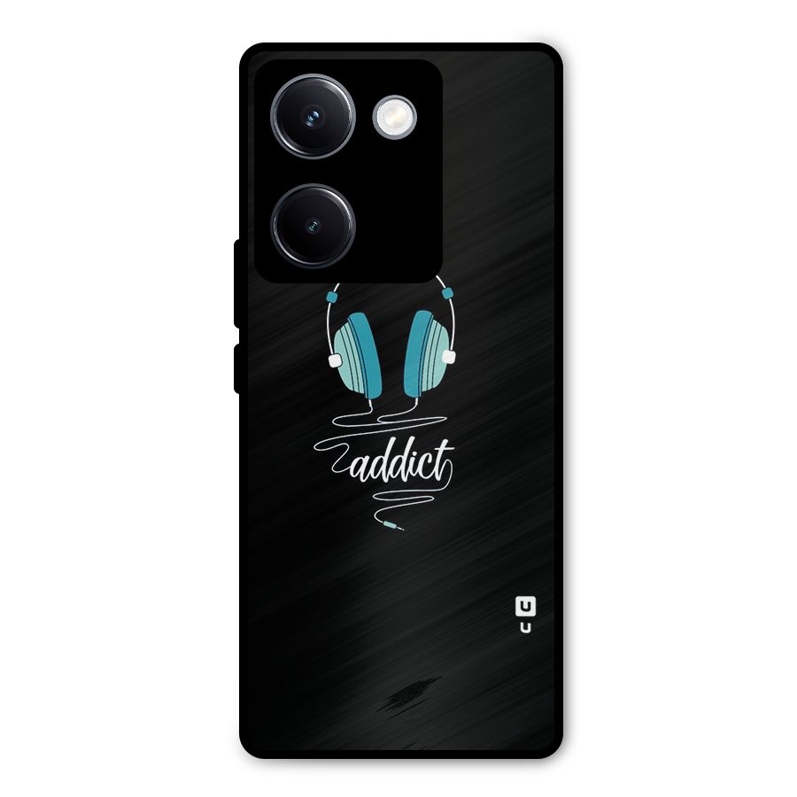 Music Addict Metal Back Case for Vivo Y300 Plus