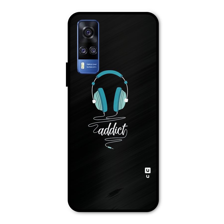 Music Addict Metal Back Case for Vivo Y31