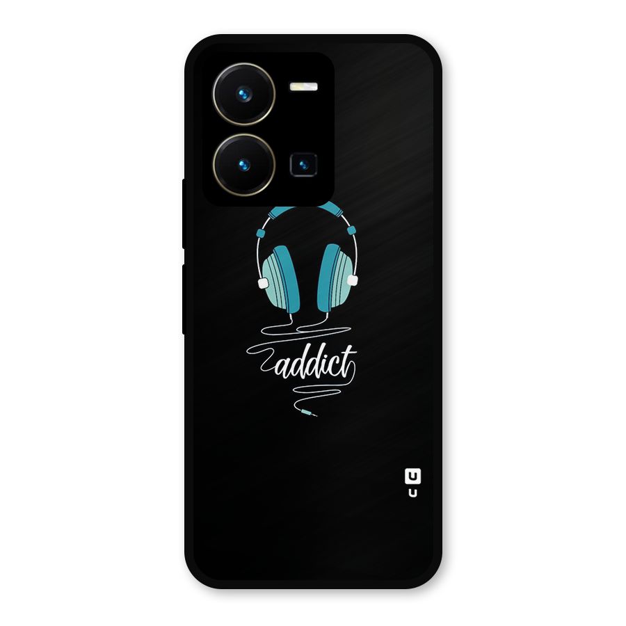 Music Addict Metal Back Case for Vivo Y35