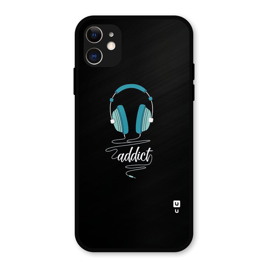 Music Addict Metal Back Case for iPhone 11
