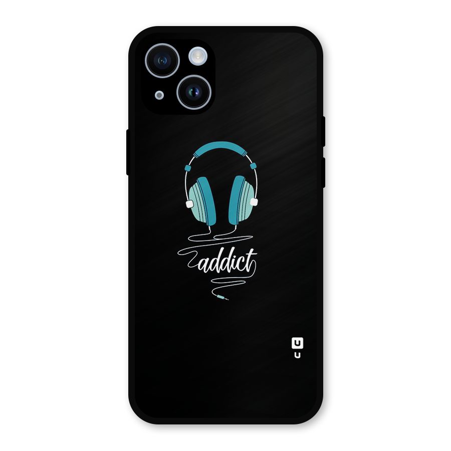 Music Addict Metal Back Case for iPhone 14