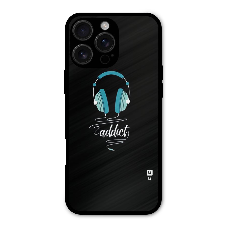 Music Addict Metal Back Case for iPhone 16 Pro Max