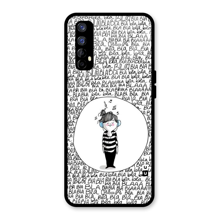 Music And Bla Bla Glass Back Case for Realme Narzo 20 Pro