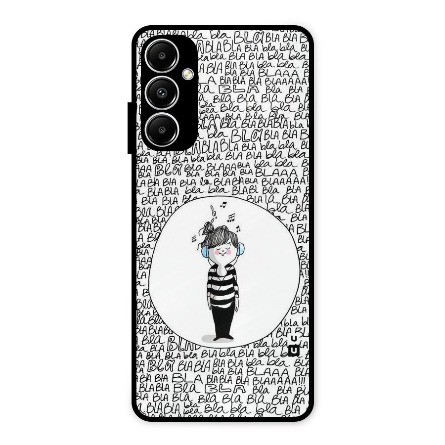 Music And Bla Bla Metal Back Case for Galaxy A05s
