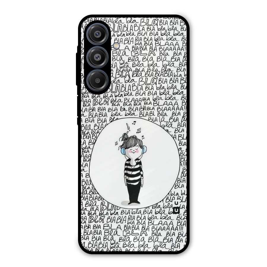 Music And Bla Bla Metal Back Case for Galaxy A16 5G