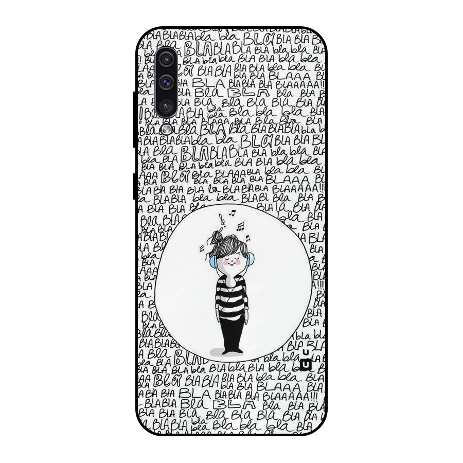 Music And Bla Bla Metal Back Case for Galaxy A30s