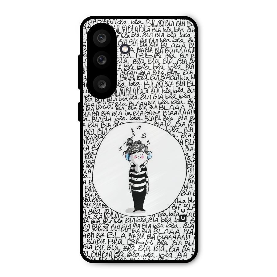 Music And Bla Bla Metal Back Case for Galaxy F56