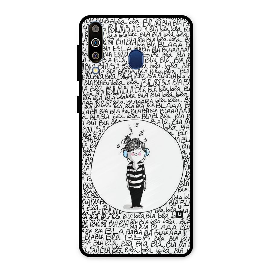 Music And Bla Bla Metal Back Case for Galaxy M30